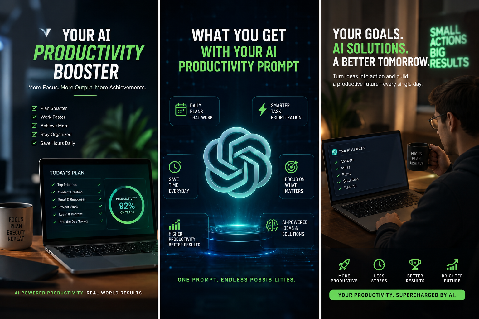 Your AI productivity booster — what you get, and the goals it helps you reach